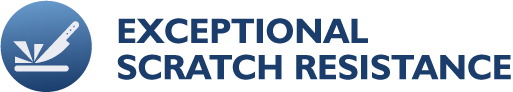 Exceptional scratch resistance